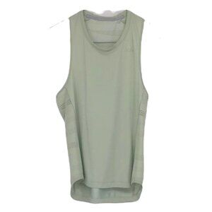 Adidas mint  pastel green muscle tank laser cut back